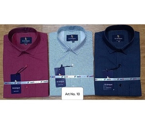 เสื้อเชิ้ตผ้าฝ้ายลายตารางสำหรับผู้ชายทรงลำลองทรงเสน่ห์และทันสมัยสำหรับสวมใส่ทุกวันจากอินเดีย - Product Image 1