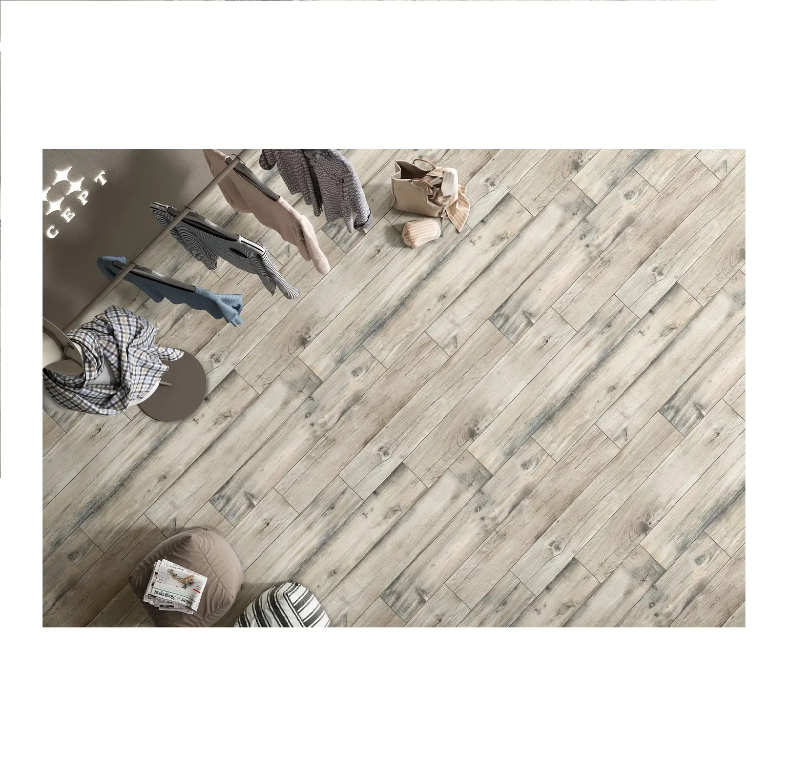 Chất lượng cao 200x1200mm yarra Bohemian gỗ sồi trắng gạch với matt hoàn thiện từ Ấn Độ Nhà cung cấp