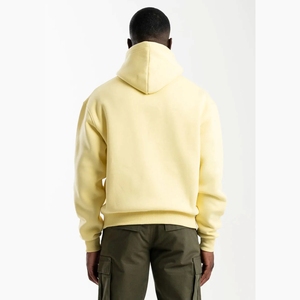 Sudadera con capucha de lana para hombre Sudadera con capucha de manga larga verde neón - Product Image 3