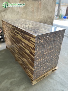 FSC Grade AB Acacia Madera Cera Aceite Acabado Interior Cocina Uso Material de goma Tableros articulados para encimera - Product Image 5