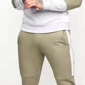 400g 85% coton éponge française col rond blanc à manches longues sweat mode tenue décontractée sweat pour hommes avec logo d'impression bouffante - Product Image 3