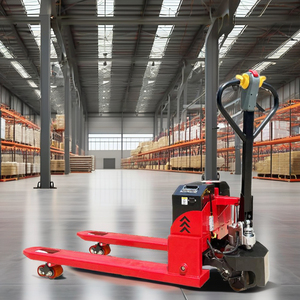 Transpallet Elettrico con Capacità di Carico di 3 Tonnellate, Batteria al Piombo-Acido, per Logistica di Magazzino, Stoccatore in Poliuretano - Product Image 3