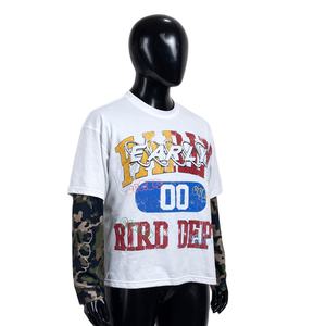 เสื้อยืดแขนยาวสองชั้น สตรีทแวร์ วินเทจ ผ้าฝ้าย 100% สกรีนโลโก้ตามสั่ง ขายดี - Product Image 1