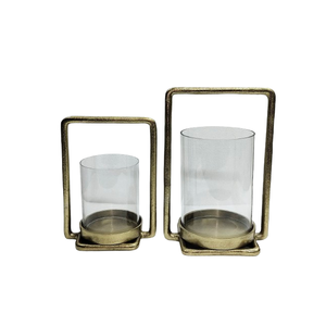 Bougeoir en aluminium au design antique Bougie de vacances Cadeau ouragan Idées de décoration Anniversaire-spécial Bougeoir personnalisé - Product Image 1