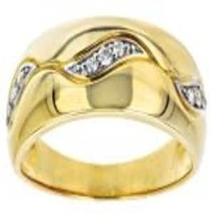 Anillo de Moissanita de Lujo Chapado en Oro de 18K con Diseño Geométrico, Plata de Ley 925 para Boda/Aniversario - Joyería Fina Atemporal - Product Image 1