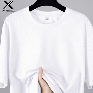 เสื้อยืดผู้ชายสั่งทำขายส่ง ผ้าไมโครไฟเบอร์ 100% โพลีเอสเตอร์ตาข่าย แขนสั้น แห้งเร็ว ทรงปกติ คุณภาพสูง สวมใส่สบาย - Product Image 2