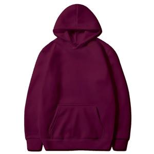 Sudaderas con capucha de lona con bolsillo de Color sólido para hombres y mujeres, sudaderas deportivas, jerséis informales de moda, un conjunto multicolor 100% algodón - Product Image 3