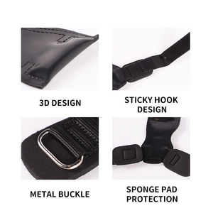 Precio de fábrica Guantes de peso muerto Correas de muñeca de levantamiento de pesas ajustables con lazo de muñeca de cojín - Product Image 6