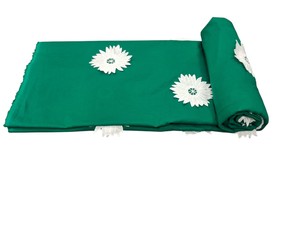 Best Quality Dark Green Printed Woven Breathable Cotton Fabric <b>White</b> Daisy Motif Dressmaking <b>Girls</b>' Kurti Blouse Worldwide - Product Image 4