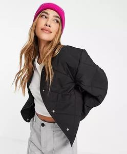Ropa de calle recortada personalizada para mujer, prendas de vestir de invierno, chaquetas acolchadas, chaqueta acolchada de alta calidad para mujer - Product Image 1