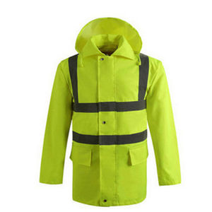 Chaqueta de seguridad de invierno para construcción, poliéster reflectante, algodón, impermeable con múltiples bolsillos para seguridad vial - Product Image 1