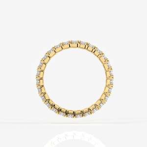 วงแหวนทอง18K ประดับเพชรเปล่งประกายในห้องปฏิบัติการ - Product Image 4