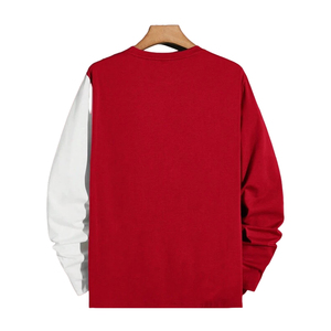 Camisetas de manga larga de algodón con diseño de logotipo personalizado de alta calidad al por mayor, camiseta informal de estilo urbano para hombre, camiseta extragrande para hombre - Product Image 3