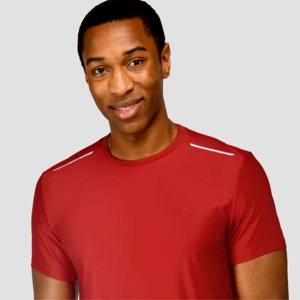 T-shirt polyvalent en nylon spandex pour hommes avec design sans couture et matériau flexible pour une mobilité maximale - Product Image 2