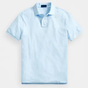 Logo personalizzato 100% in poliestere a due colori Polo da uomo scuola uniforme da lavoro t-Shirt estiva Slim Fit da lavoro Polo da uomo