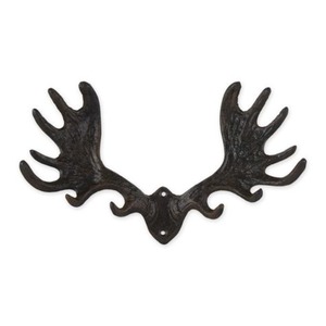 Heavy duty wrought iron wall hooks for entryway <b>storage</b> with farmhouse design for coats <b>bags</b> and umbrellas - Product Image 2