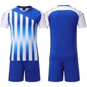 Uniformes de Fútbol Deportivos para Adultos, Color Azul, 100% Poliéster, Transpirables, de Secado Rápido, Ligeros, Sublimados/Estampados Digitalmente - Product Image 1