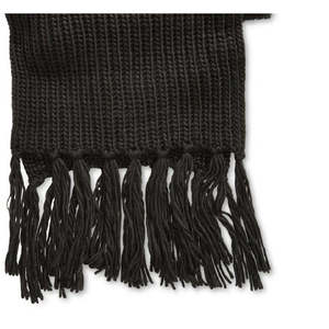 Sciarpa Lunga da Uomo Steven Madden in Maglia Spessa con Logo Personalizzato Jacquard Taglia Unica Nera con Motivo Stampato - Product Image 2