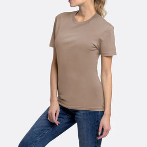 T-shirt uni en coton/polyester 6.0 oz, poids lourd, respirant, séchage rapide, moins cher, pour hommes - Product Image 5
