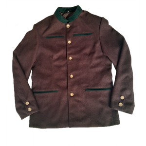 Veste en laine de haute qualité pour homme, manteau traditionnel en daim, style oriental - Product Image 1
