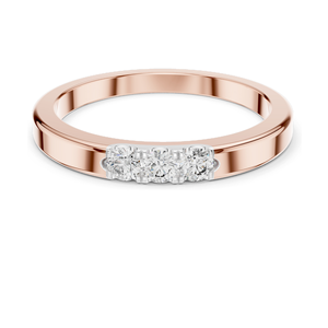 Bague en diamant de laboratoire 0,195 CT pour femme, clarté VVS-VS EF, disponible en or 18 carats, 14 carats, 10 carats et argent 925, rose, jaune, blanc - Product Image 2