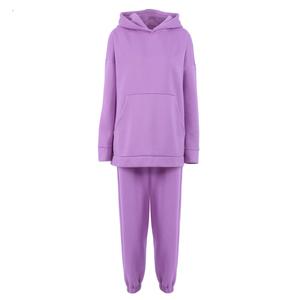OEM Custom <b>Leisure</b> Sports Two Piece Hoodie <b>Suit</b> Set <b>Women's</b> Hooded Pocket Sweatpants Loose Thick <b>Women</b> Jogger Tracksuit - Product Image 6