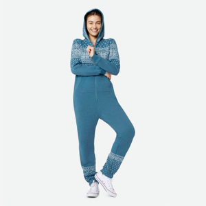 RINT-etail y kets mbroided OGO 50% Polyester 50% ottotton IDE ocockets con PPER ipper losure ninisex added lue lpine umumpsuit - Product Image 1