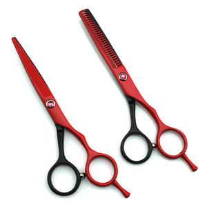 2024 ciseaux amincissants de haute qualité en acier inoxydable 5.5 pouces cisailles de salon ciseaux de coiffeur professionnels faits à la main - Product Image 5