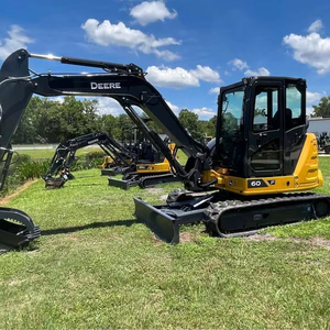 Entrega rápida utilizada para John Deer. E 60P Mini excavadora Poclain cilindro hidráulico Yanmar motor bajo precio equipo de construcción - Product Image 1