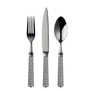 Couverts à poignée design martelé idéal pour la vaisselle à manger élégante utilisation de fête de cadeaux couleur argent plaqué fini ensemble de 5 - Product Image 6