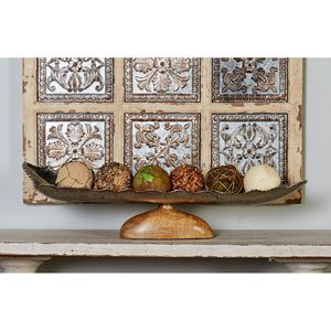 Bandeja Rectangular Gris Moderna con Superficie Texturizada y Diseño Elegante Perfecta para Arreglar Acentos Decorativos y Orbes - Product Image 5
