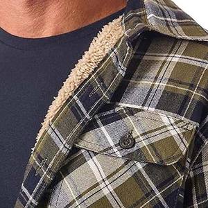 Custom Logo High Quality Breathable <b>Work</b> Outdoor Winter <b>Fleece</b> Canvas Jacket with Front Logo Position for Men - Product Image 5