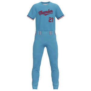 Conjunto de Camiseta de Béisbol Personalizada con Logotipo de Equipo, Sublimada, para Hombre, 100% Poliéster, Secado Rápido, Transpirable, 300 Gramos de Peso de Tela - Product Image 1