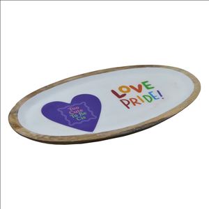 Bandejas de colores arcoíris Diseño de madera de alta calidad Tema LGBTQ para comida Bebida Bandeja para servir Múltiples bandejas modernas para servir Navidad - Product Image 4