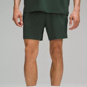 Short de sport pour hommes Logo personnalisé Pantalon de survêtement écologique à motif uni 100% coton pour la plage d'été Short de sport vierge de bain - Product Image 1