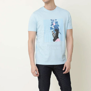 T-shirt de sport pour homme 2025, imprimé numérique personnalisé, séchage rapide, respirant, 100 % coton, col rond, tricoté - Product Image 4