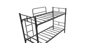 Lit superposé en métal à deux étages pour chambre à coucher, appartement, hôpital, pour chantiers de construction, fabricant européen - Product Image 4