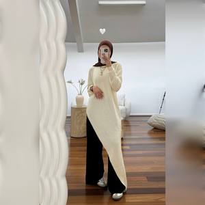 Designer Winter Silk Anti-Wrinkle Long Sleeve <b>Abaya</b> <b>Dress</b> Handmade Elegant for Adults PRAYER 2025 - Product Image 1