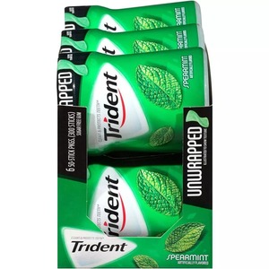 Permen karet tropis tri-dent kualitas tinggi dijual permen karet tri-dent Spearmint permen karet - Product Image 2