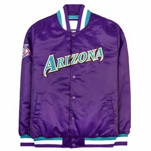 Veste Letterman brodée en satin OEM, conception personnalisée à bas quantité minimale de commande, marque privée disponible - Product Image 1