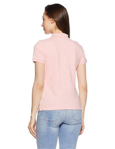 Fabricante directo personalizado de las mujeres Slim Fit Casual de punto para la camiseta del polo Botón transpirable Patrón sólido Deportes diarios Fitness - Product Image 4