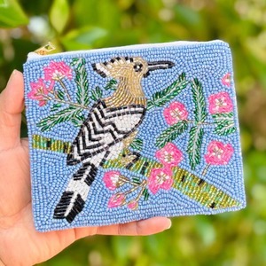 <b>Colorful</b> Beaded Embroidery Coin Pouch For Fashion Use Custom Size Beaded Embroidery Coin Purse With Lining by glowin fashion - Product Image 3
