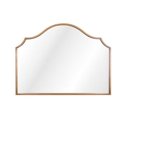 Miroir mural en verre doré en métal décoratif de style européen populaire et luxueux pour salon, coiffeuse, hôtel, villa - Product Image 2