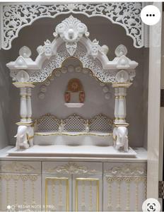 White Marble <strong>Temple</strong> Marble <strong>Temple</strong> for <strong>Home</strong> Handmade White Marble Best Quality Indoor - Product Image 4