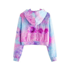 Conjuntos de Sudadera Corta con Capucha para Mujer, Ropa Personalizada, Sudaderas Cortas Lisas para Mujer - Product Image 2