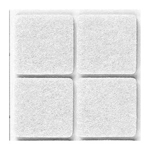 Confezione Feltrini per Sedie Bianco 100x100 mm - Product Image 1