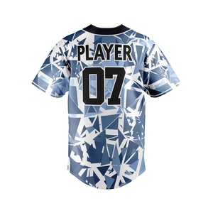 Alta calidad All Over Clear Classic entrenamiento deportes personalizado béisbol desgaste Jersey - Product Image 6