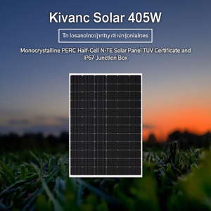 Panneau solaire monocristallin PERC demi-cellule de type N Kivanc Solar 405W avec certificat TUV et boîtier de jonction IP67 - Product Image 3