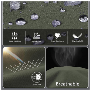 กางเกงผู้ชายผ้านิ่มน้ำหนักเบากันน้ำกันลมระบายอากาศได้ดีกางเกงเดินป่ากลางแจ้งมีสไตล์สวมใส่สบาย - Product Image 4