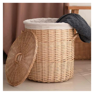 Cestas de almacenamiento de ratán tejidas a mano, bajo MOQ, servicio OEM ODM, organizador de mimbre para almacenamiento hecho en Vietnam Company - Product Image 5